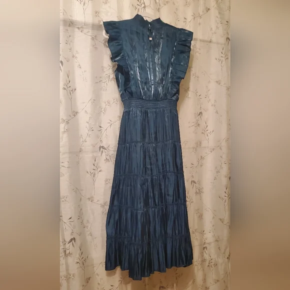 Lulu's Teal Midi Dress - Picture 3 of 3